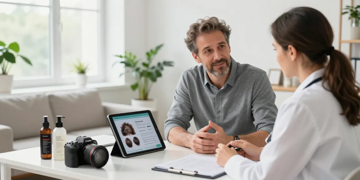 Expert consultation on haarausfall männer solutions with professional guidance in a calming environment.