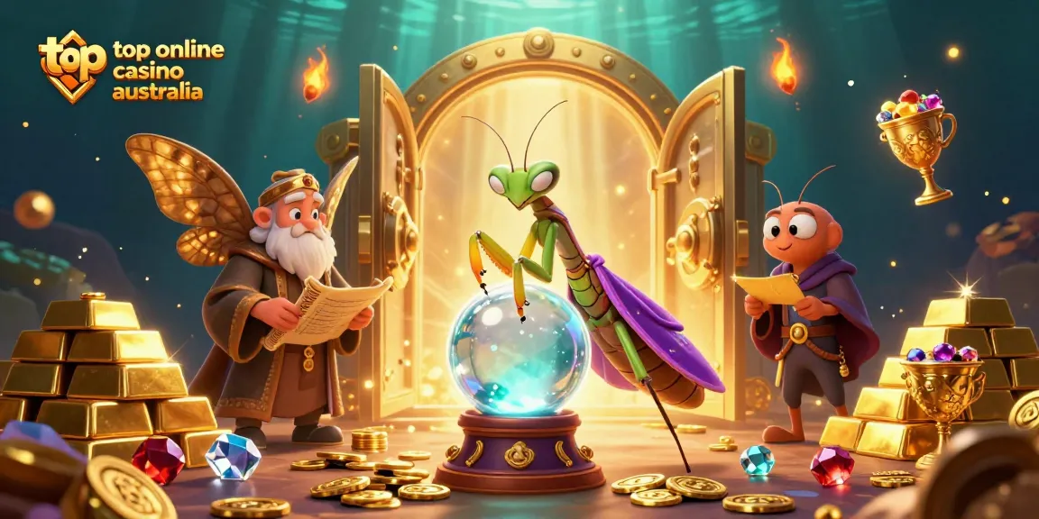Immerse in the magic of the top online casino Australia scene, featuring charming characters and dazzling treasures.